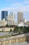 Vertical Skyline view of Winnipeg, Manitoba