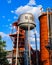 Vertical of the Sloss furnace historical site in Birmingham, Alabama