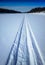 Vertical snowmobile road landscape background