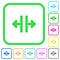 Vertical split tool vivid colored flat icons icons