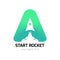 Vertical Start Rocket Logo
