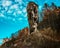 Vertical stone in Ojcowski National park