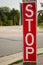 Vertical Stop Sign