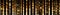 Vertical stripes of golden glitter, beaded curtains, panoramic banner on dark background, AI generative