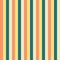 Vertical stripes Yellow teal blue peach pattern. Vertical striped seamless vector background. Great for Easter, spring, fabric,