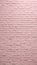 Vertical texture pale pink color empty blank brick wall