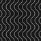 Vertical thin wavy lines vector seamless pattern.