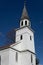 Vertical three quarter view of Village of Warwickâ€™s historic Old School Baptist Meeting house