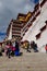 VERTICAL: Tourists walk up and down stairwell leading up to Potala Palace.