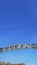 Vertical Towering steel arch at the entrance to the city of Ogden in Utah