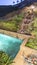 Vertical Twilight form balcony with pool with foliage