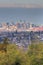 Vertical Vancouver skyline seen from Burnaby, British Columbia