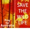 A vertical vector image for a smartphone with a fire, a text Save the wild life. Environment protection illustration.