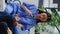Vertical video: Asian nurse measuring sugar level