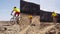 Vertical Video of Mountain bike - man biking on MTB cycling trail