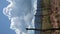 Vertical Video Storm Clouds over Rural Scene Timelapse