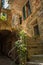 Vertical View of an Alley in the city of Corniglia, in the Italian National Park of the Cinque Terre.