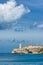 Vertical view of the castle of El Morro in Havana