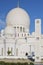 Vertical view of famous Sheikh Zayed Grand Mosque