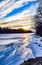 Vertical View of the Frozen Des Moines River