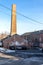Vertical view of the Garnerville Arts and Industrial Center. The center is a landmark, pre-