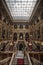 Vertical view of the interior of the National Museum of Prague, Czech Republic