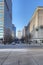 Vertical view of Nashville, Tennessee street scene