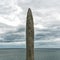 Vertical view of the Pointe du Hoc Memorial in Normandy