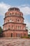 Vertical view of Satkhanda, originally meant to be seven-storey-high was built in 1837 by Mohammad Ali Shah, the third King of Awa