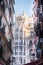 Vertical view of the streets of the center of Madrid