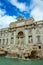 Vertical view of The Trevi Fountain Rome Italy