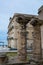 Vertical View of the two Most Ancient Doric Columns of the Magna Greece. Taranto, South of Italy