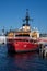 Vertical view the USCGC Polar Star WAGB-10 a United States Coast Guard heavy icebreaker tied