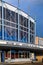 Vertical view of Welcome back sign at Regal movie theater Redmond Washington