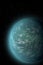 Vertical wallpaper of planet in space. Outer dark space wallpaper. Surface of planet . Sphere. View from orbit. Elements of this