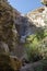 Vertical walls in the canyon of butterflies in Turkey, autumn