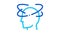 Vertigo Dizziness Man Silhouette Headache Icon Animation