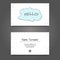 Vertor Visit Card Template Design.