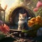 very adorable cat 3d images