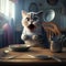 very adorable cat 3d images