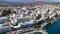 Very Amazing Aerial View Of The City Of Agios Nikolaos. Greece Crete