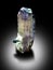 very amazing kunzite var spodumene crystal with tourmaline specimen from afghanistan