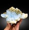 very beautiful Aquamarine crystals cluster with muscovite mineral specimen form nagar valley gilgit Pakistan