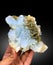 very beautiful Aquamarine crystals cluster with muscovite mineral specimen form nagar valley gilgit Pakistan