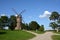 Very beautiful historical restored windmill in Lithuania