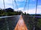 a very beautiful suspension bridge 180 meters long in the nice funtastic park cianjur