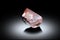 Very beautiful terminated pink fluorite with tourmaline specimen from nagar Pakistan