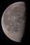 Very big view of the last quarter of the Moon