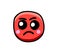 A Very Cartoon Angry Emoticon