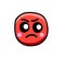 A Very Cartoon Angry Emoticon